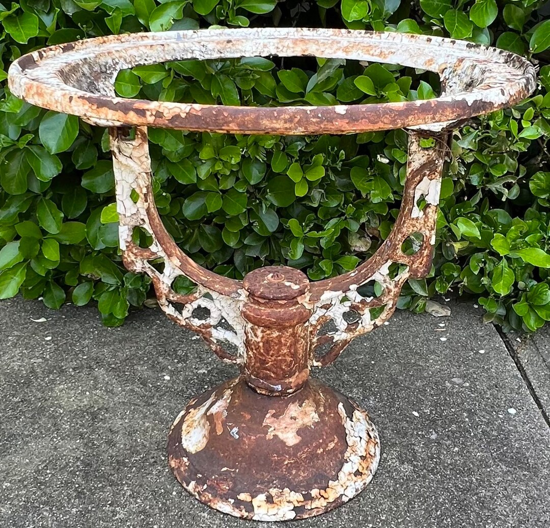 Antique Industrial Cast Iron Hot Water Heater Stand Etsy
