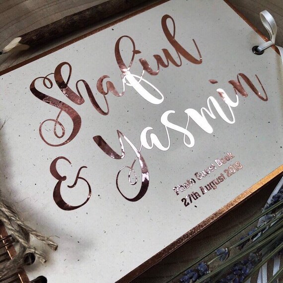 Vinyl Only Custom Wedding Guestbook Sign Diy