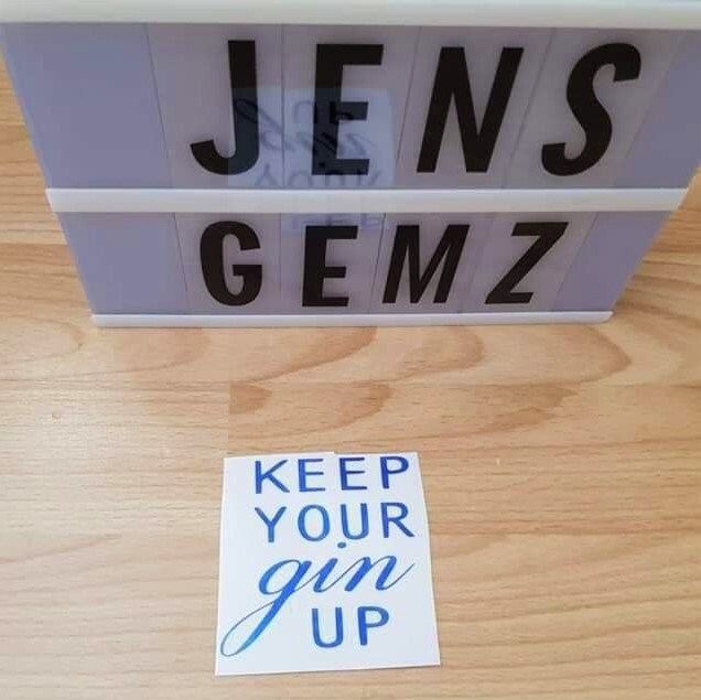 Personalized balloon gin glass vinyl sticker name decal Etsy