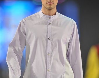 BRUNO IERULLO Designer 100% High-Quality US Cotton Men's Button Down Shirt (Couture)