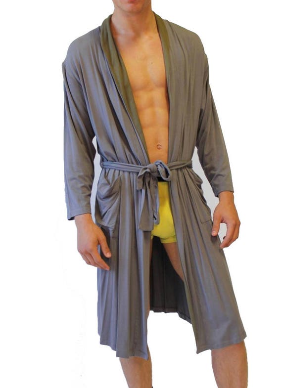 Bruno Ierullo Designer Cozy Men S Robe 100 Bamboo Viscose Etsy