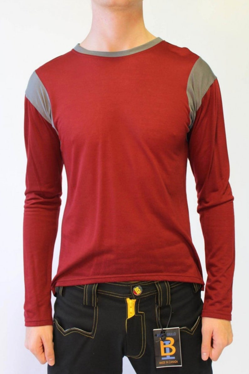 BRUNO IERULLO Designer 100% Lyocell Men's Long Sleeve Extremely Comfortable Long Sleeve image 10