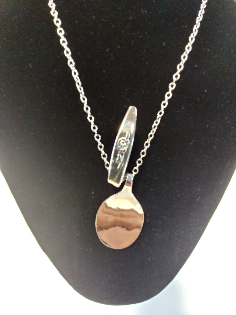 Foodie Themed Personalized Jewelry Spoon Charm Stamped Spoon Pendant Stainless Steel Spoon Pendant