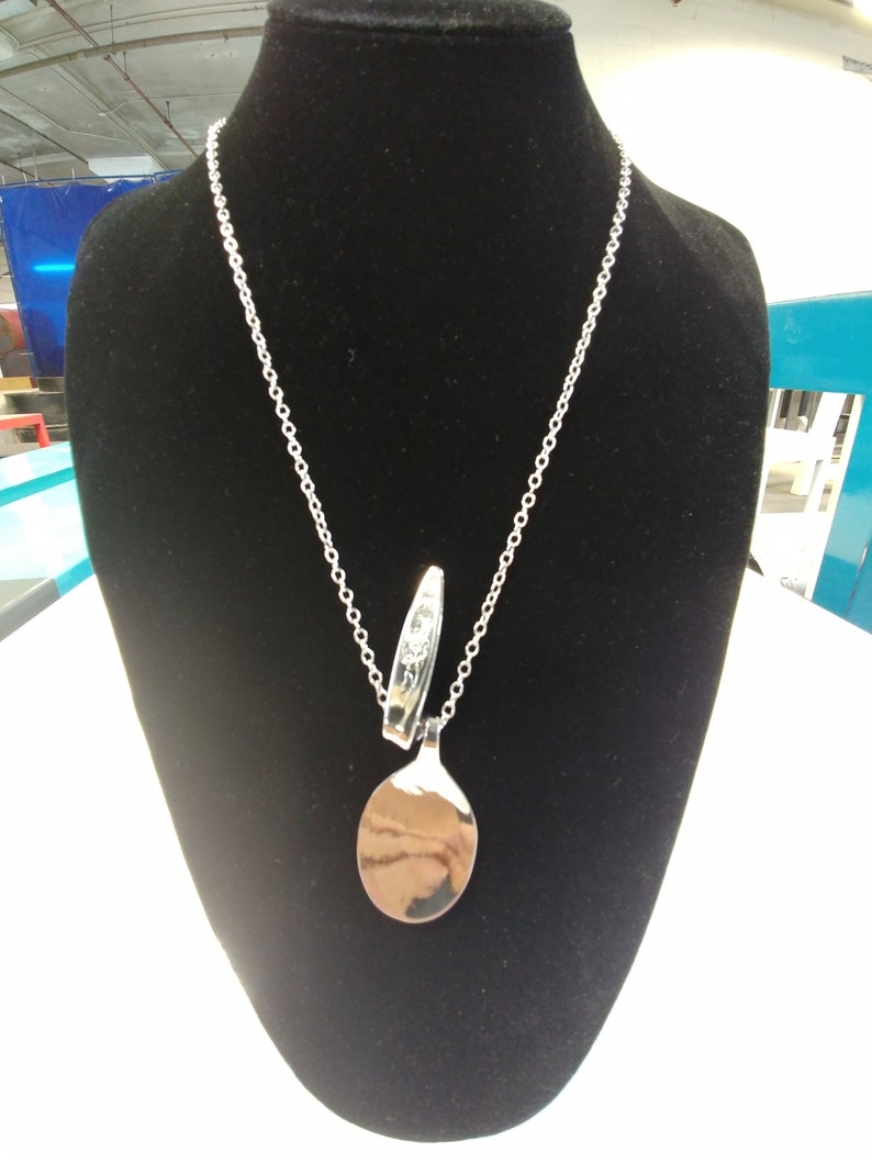 Foodie Themed Personalized Jewelry Spoon Charm Stamped Spoon Pendant Stainless Steel Spoon Pendant