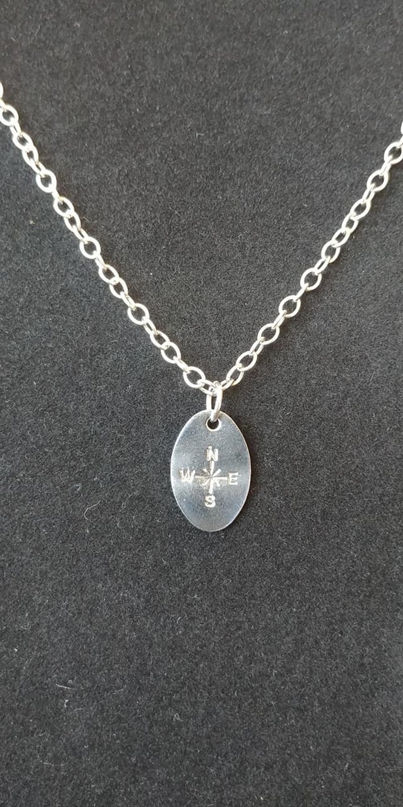 Custom Charm Necklace Wavy Charm Hypoallergenic Stamped Jewelry