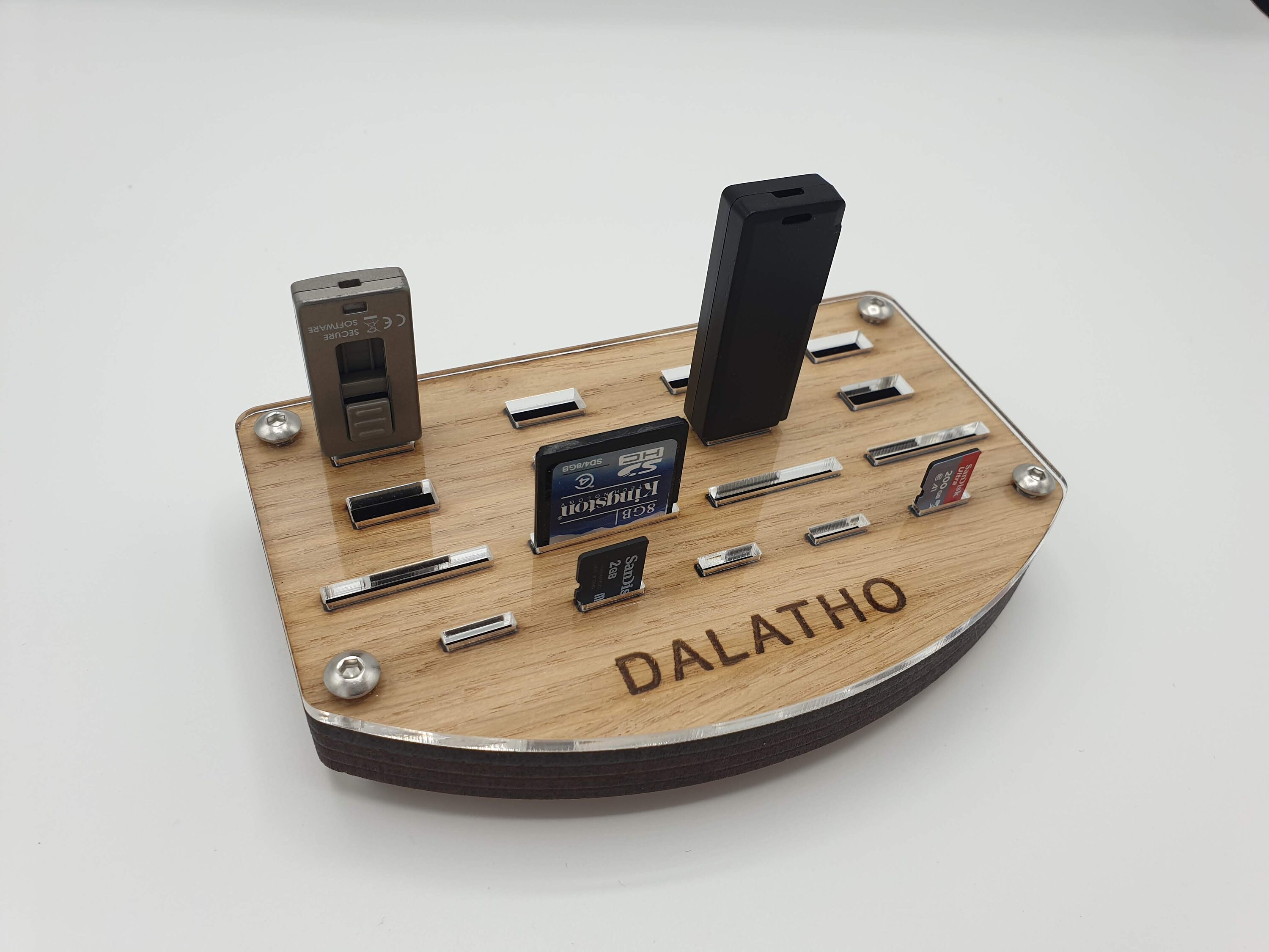 USB STICK HOLDER Personalised Sd Card Micro Sd Organiser Slots Etsy