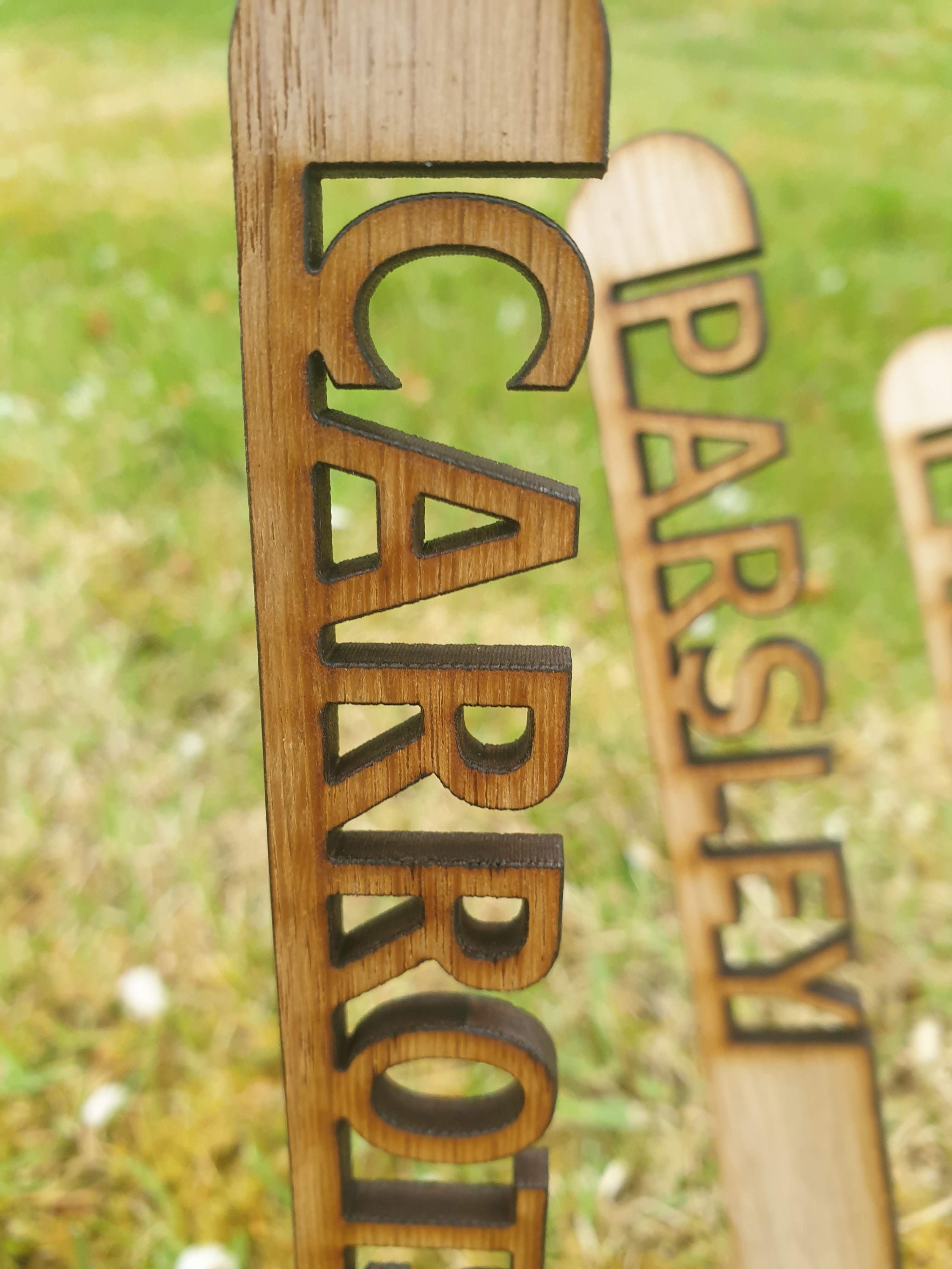 GARDEN MARKERS Stakes Vegetable Seed Herb Custom Tags Marker Sign