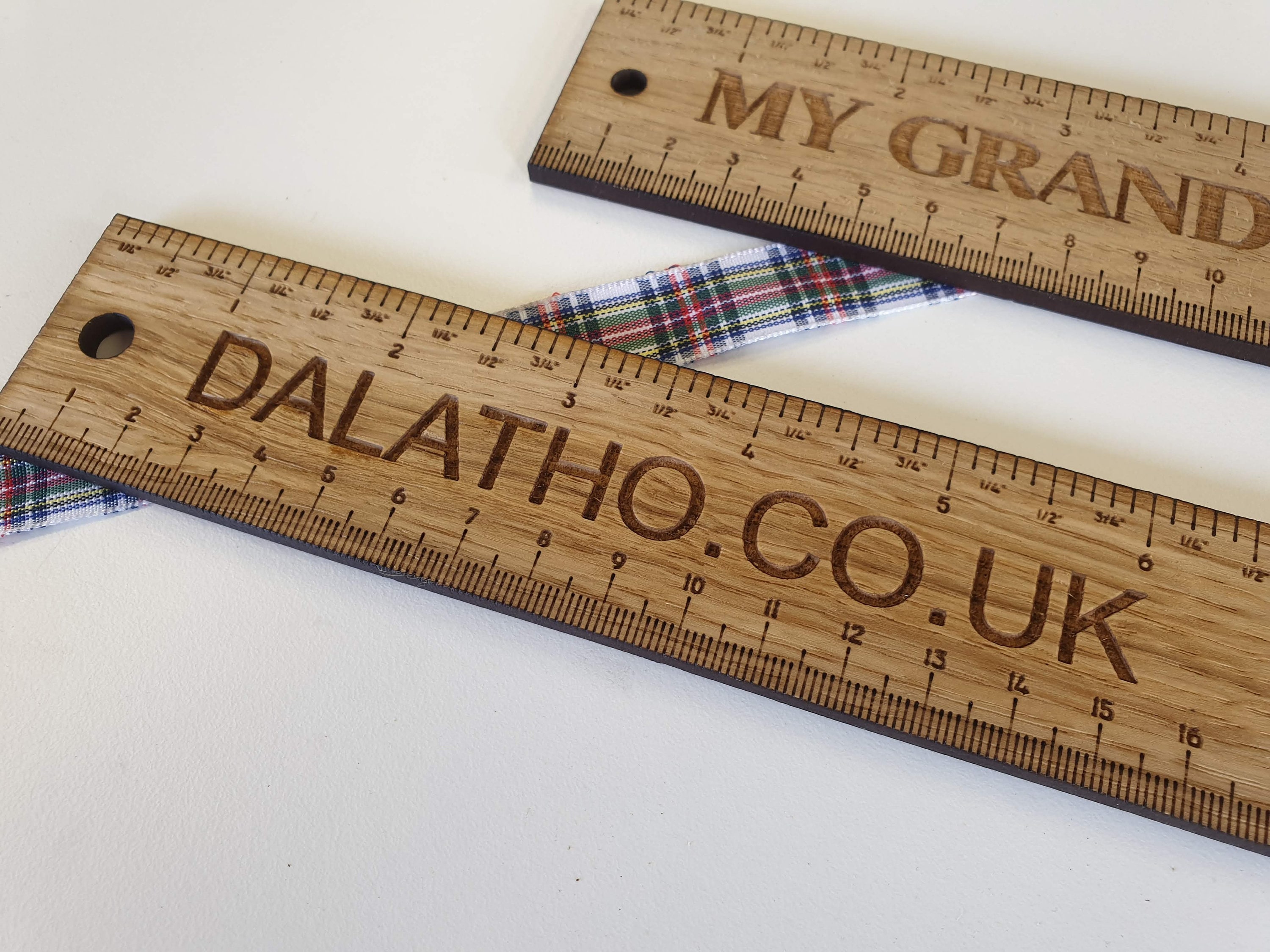 personalised ruler oak wood laser engraved teacher gift family etsy
