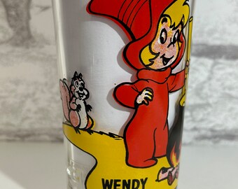 WENDY WITCH From Casper the Friendly Ghost Pepsi Glass 1970s