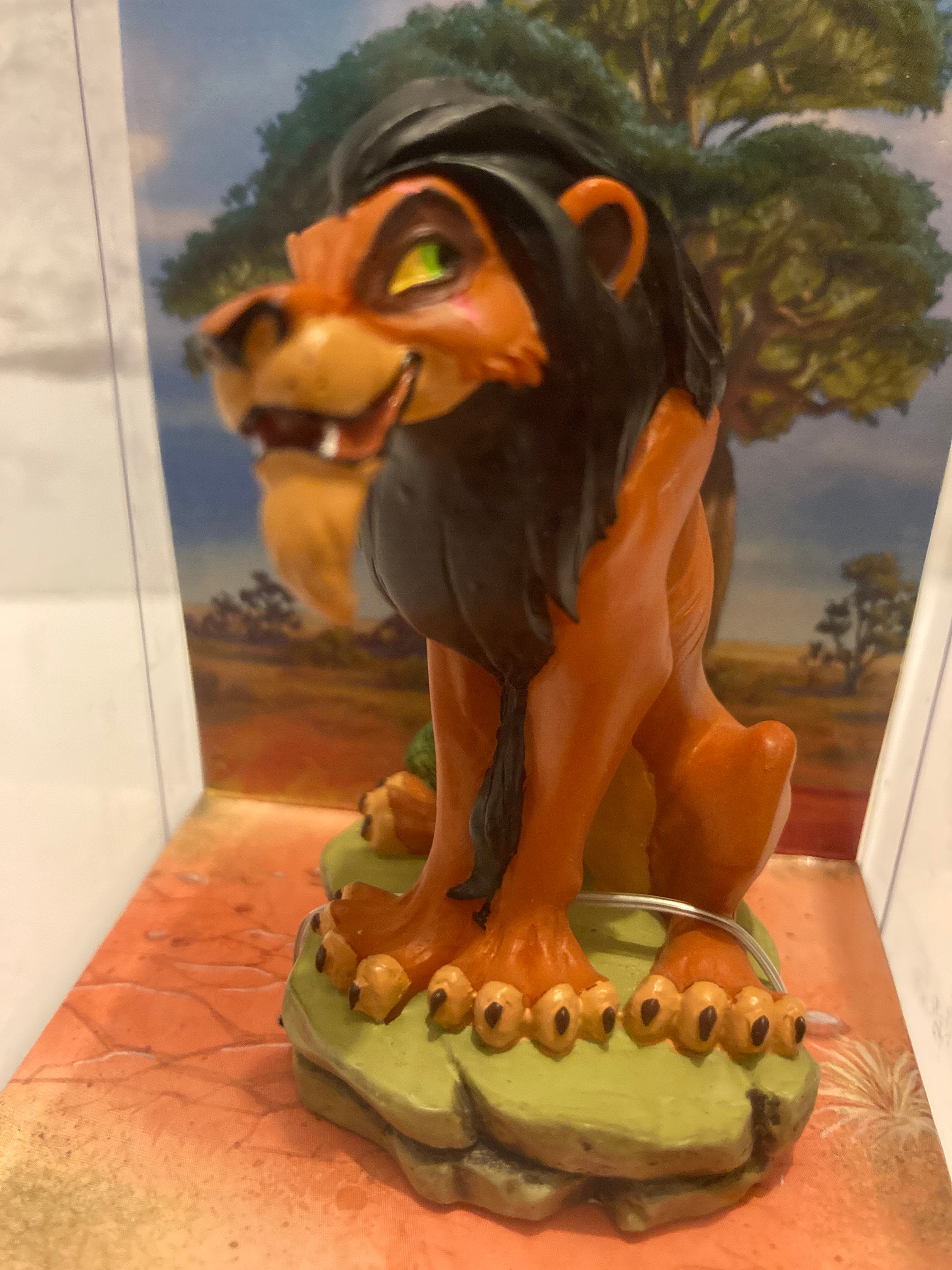 ライオンキング スカー エネスコ 彫刻フィギュア 1990年代 悪役 邪悪