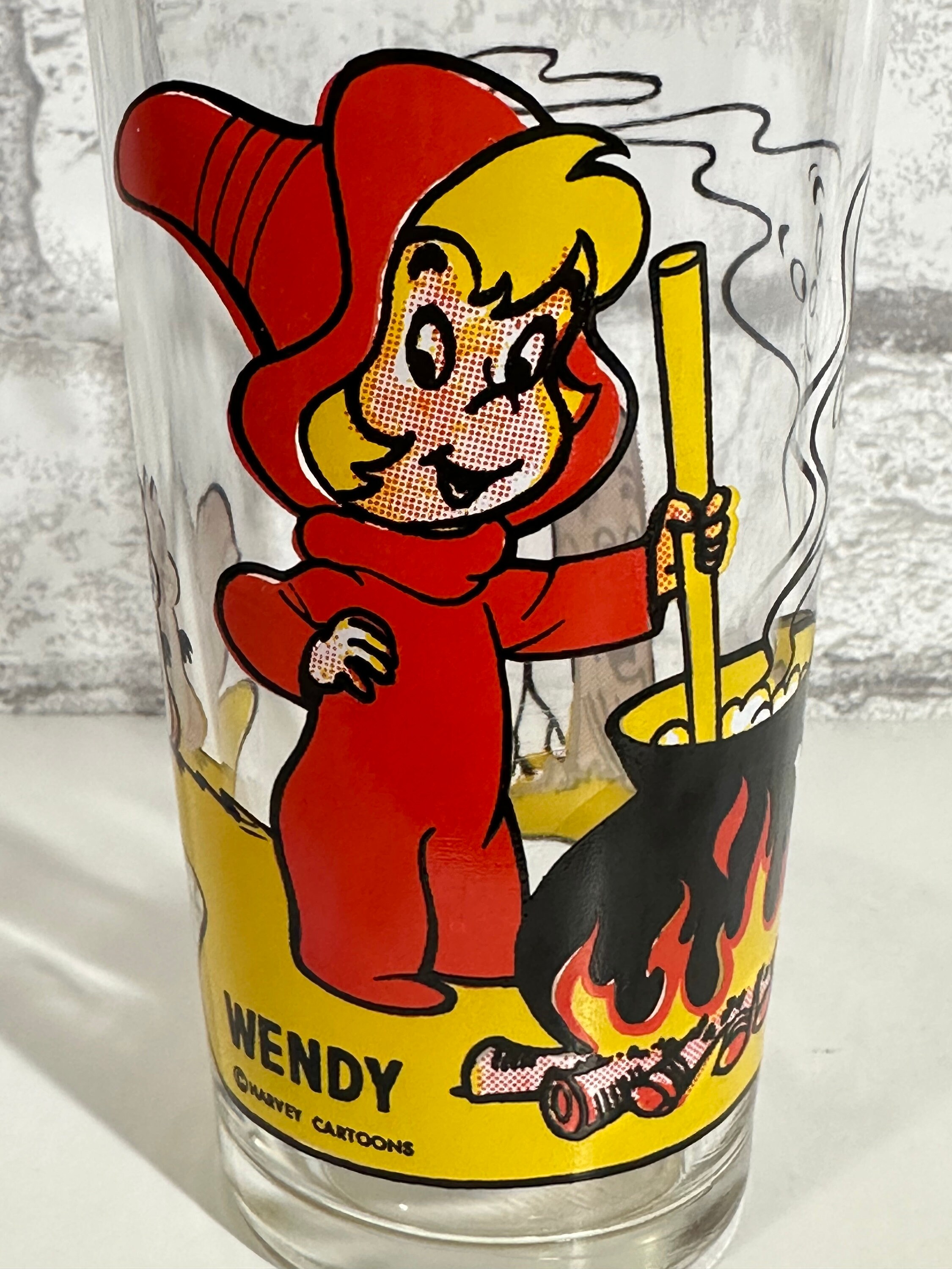 WENDY WITCH From Casper the Friendly Ghost Pepsi Glass 1970s