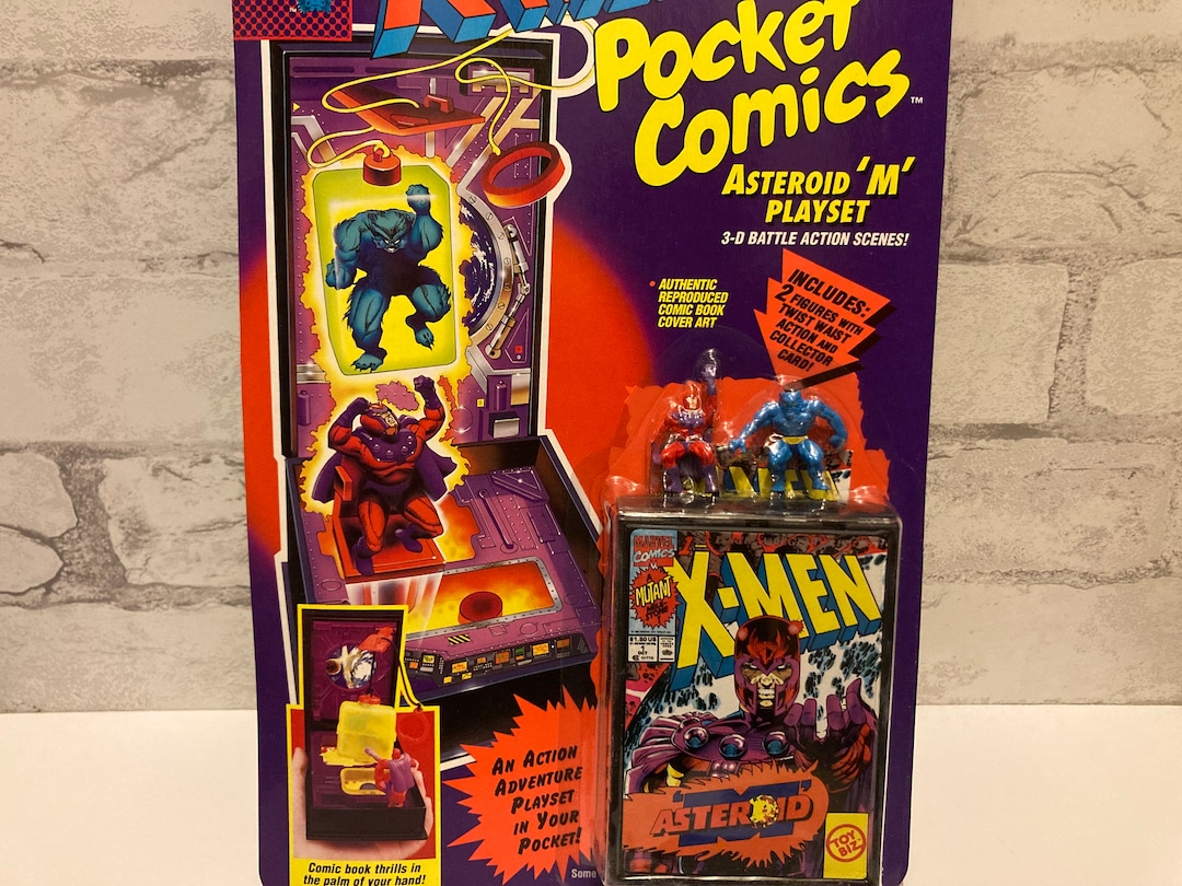 XMEN Pocket Comics Miniature Asteroid M Playset 1994 the Beast