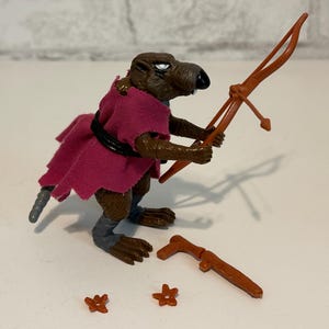 Teenage Mutant Ninja Turtles Splinter Action Figure TMNT Original Master Splinter Rat Figure Playmates Toys/Mirage Studios 1988 Movie 1980s