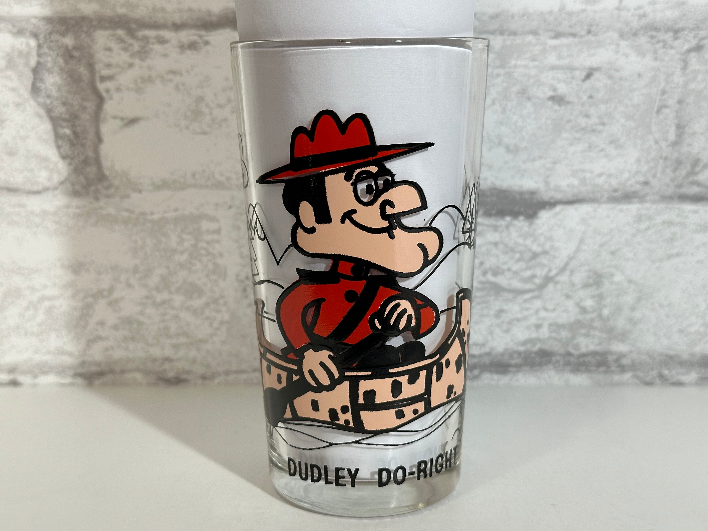 Dudley Do-right of the Mounties Pepsi Glass 1970s Collector Series