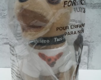 Chihuahua Dog Taco Bell Stuffed Plush Talking Dog 1997 Puppy