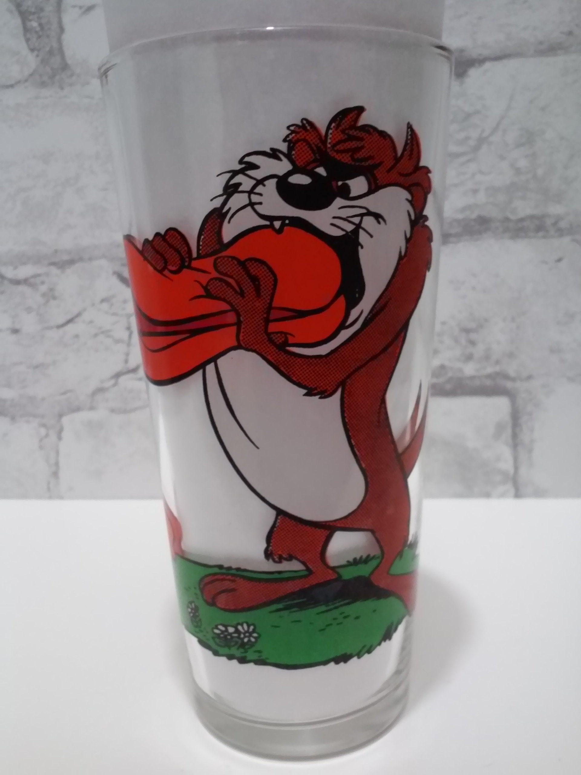 Warner Brothers Pepsi Glass 1976 Looney Tunes Taz And Daffy Duck Etsy