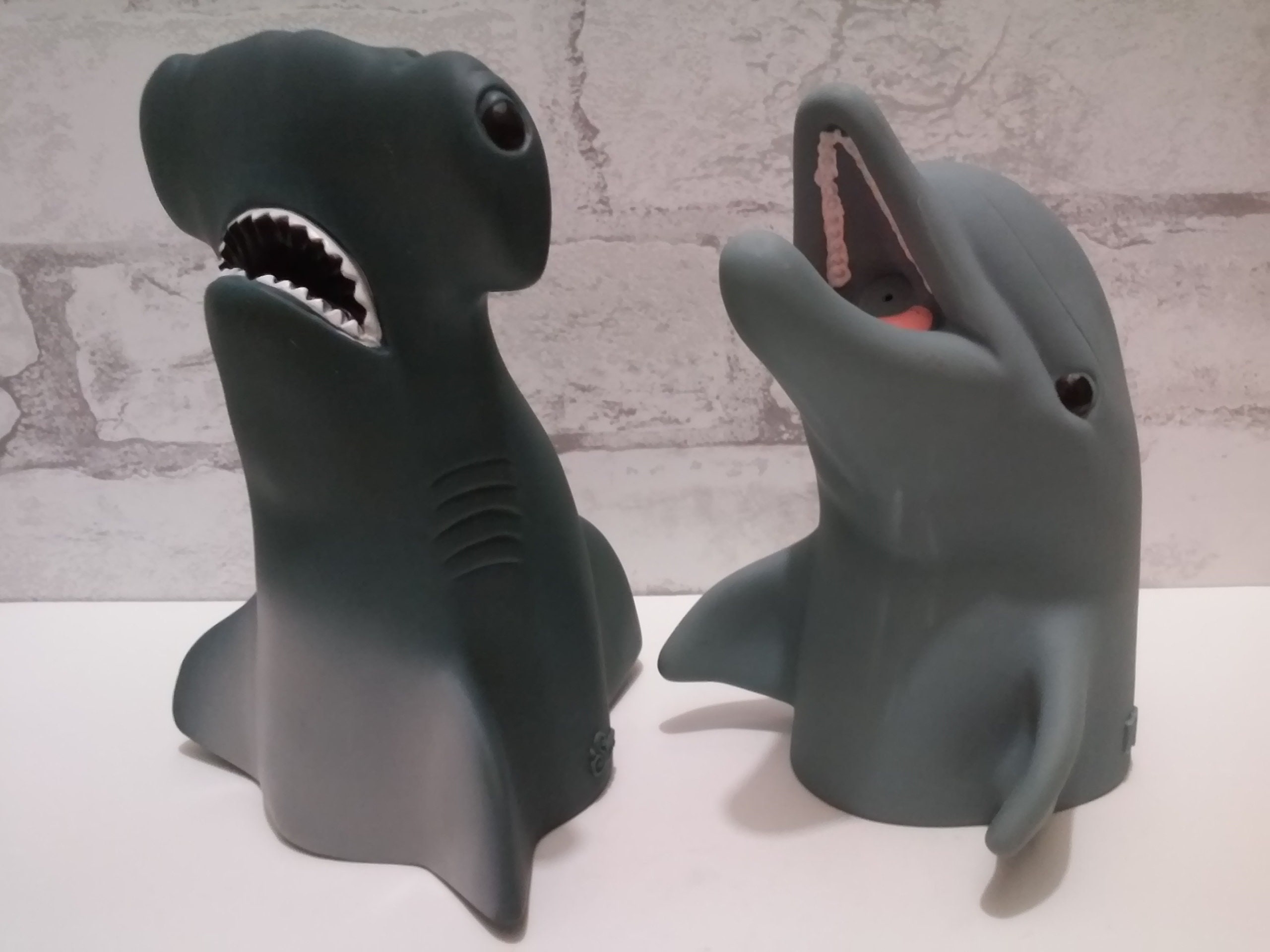 Flipper Dolphin Hammer Head Shark Puppet Collection Squirt Toy Etsy