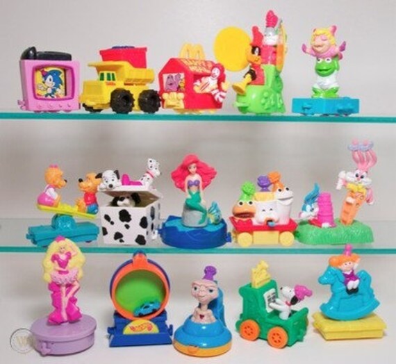Mcdonald's Happy Birthday Train Fast Food Toys Complete Set
