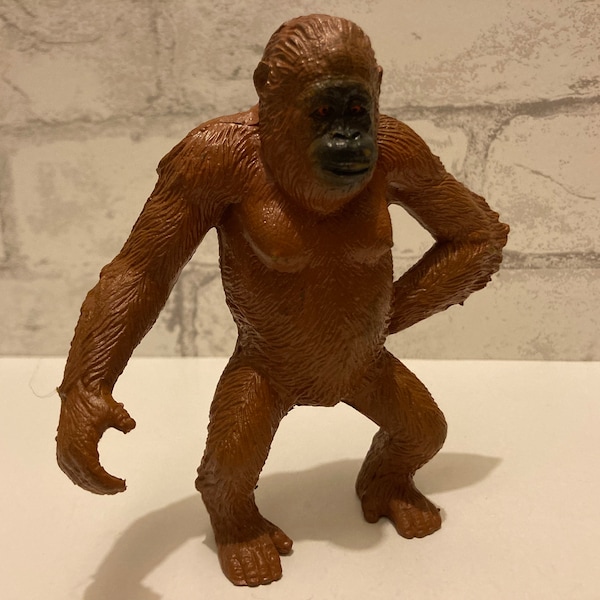 Vintage AAA ORANGUTAN 1990s Plastic Figure Monkey Diorama Figures Animal Figurine Realistic Vintage Toys Educational Lion King Triple A