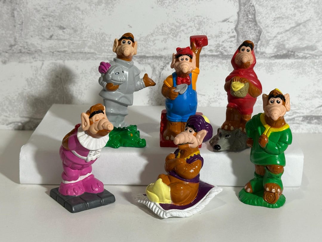 Vintage ALF Tales Figures 1990 Wendy's Kids Meal Toys Alien Life Form
