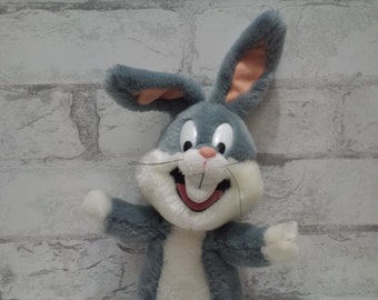 Bugs Bunny Stuffed Plush – 1993 The 24K Company - Special Effects 1990s Plushie Looney Tunes What's up, Doc? Rabbit Animated Cartoon