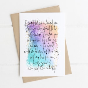 Tarjeta de aniversario para él su esposa esposo / No puedo creerlo