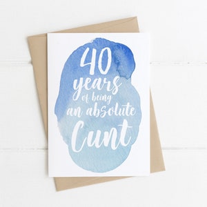 Carte 40e anniversaire drôle