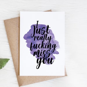 Tu me manques carte pour lui | C'est juste que tu me manques vraiment