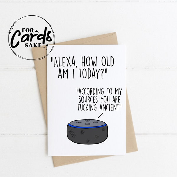 Funny Rude Birthday Card | How old am i today?