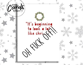 Funny Rude Christmas Card: Adult Humor
