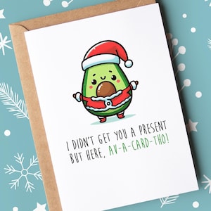 Carte de Noël drôle | Carte de Noël Avacardo