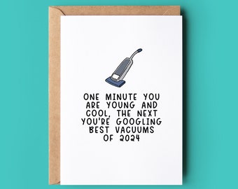 Carte d'anniversaire amusante pour lui | Meilleurs aspirateurs
