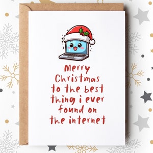 Carte de Noël amusante pour lui, la meilleure chose que j'ai trouvée sur Internet