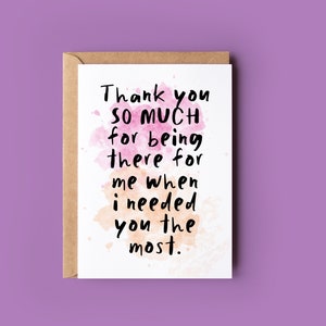 de remerciements | Merci beaucoup d'avoir été là pour moi quand j'avais le plus besoin de vous