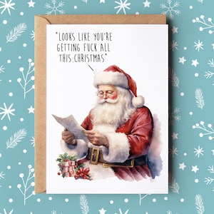 Grappige kerstkaart | het lijkt erop dat je de hele kerst wordt geneukt