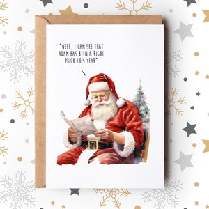 Grappige onbeleefde kerstkaart | Gepersonaliseerde kerstkaart
