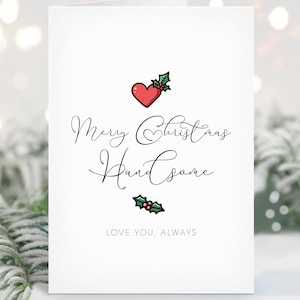 Biglietto di Natale per il marito / Ti amo, sempre