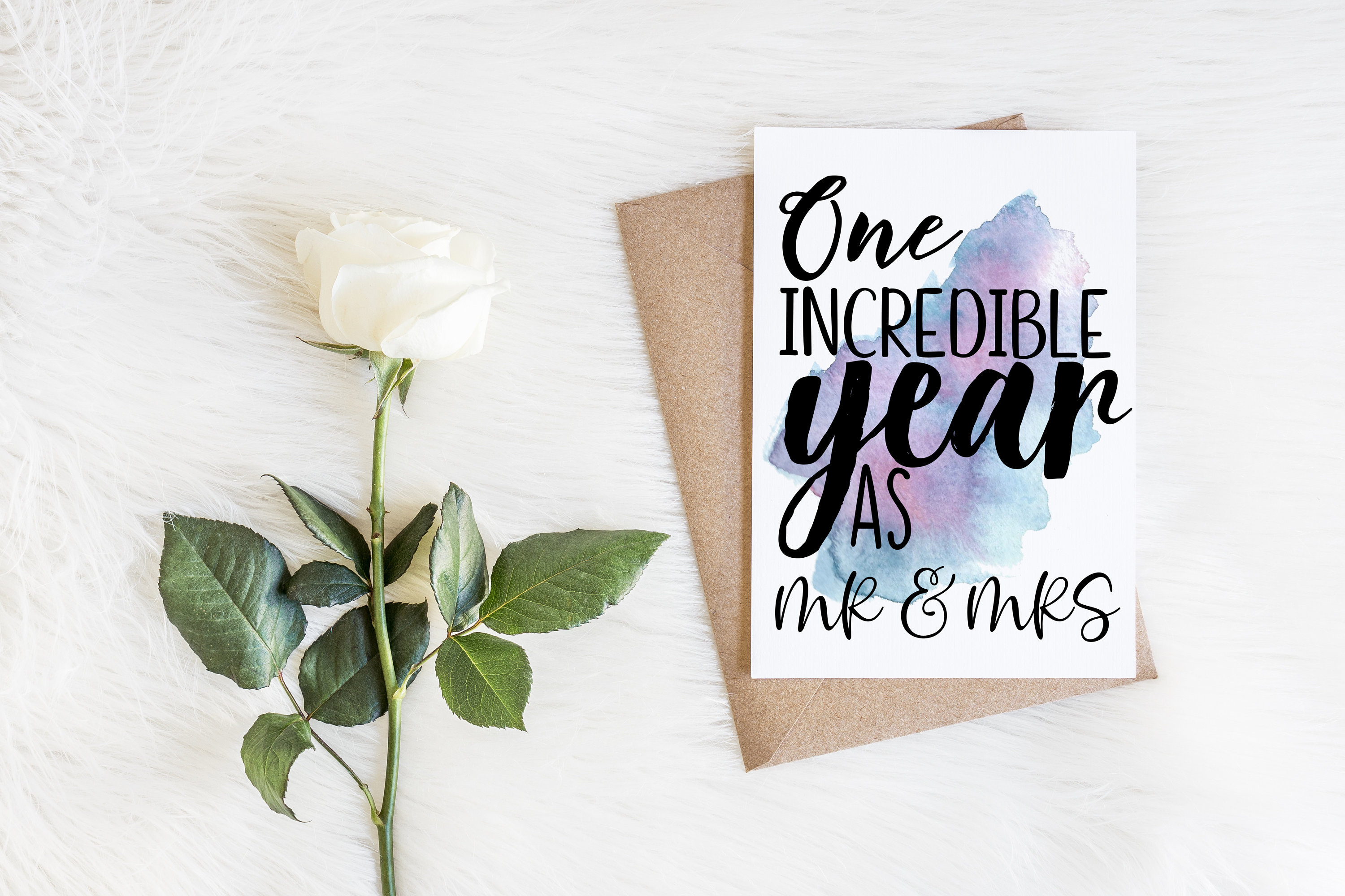 1st Anniversary Card first anniversary one year | Etsy