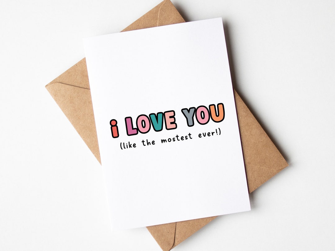 Funny Anniversary Card for Her, Wife, Girlfriend I Love You Like the ...