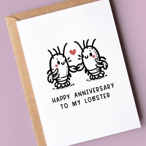 Cartão de aniversário para ele, sua esposa, marido | minha lagosta