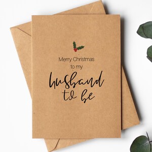 Carte de Noël pour fiancé - Joyeux Noël à mon futur mari