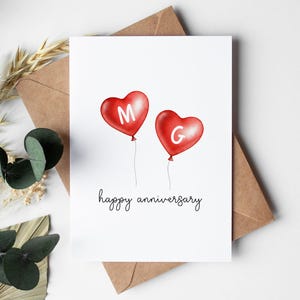Personalised Anniversary Card: Vintage Style, For Him, Her