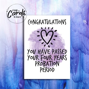 Tarjeta del 4.º aniversario / 4.º aniversario para esposa, esposo, novio o novia