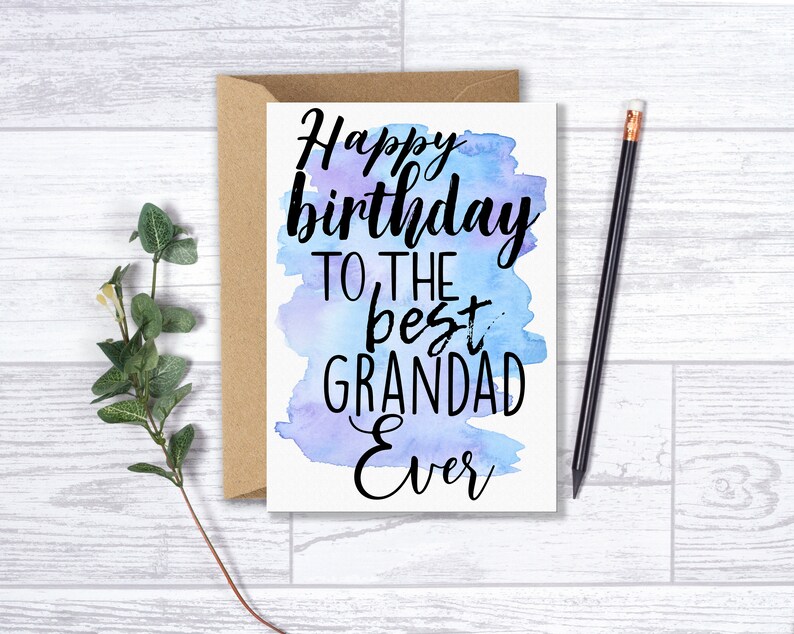 Geburtstagskarte für Opa Opa Alles Gute zum Geburtstag Etsy