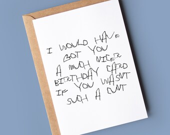 Funny Rude Birthday Card: Offensive Humor