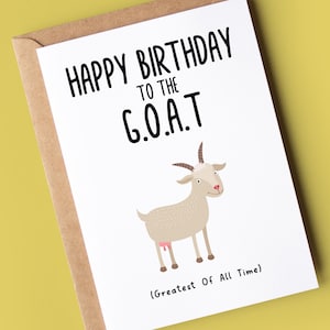 Lustige Geburtstagskarte | Karte zum Geburtstag für Sie und Ihn | zur ZIEGE