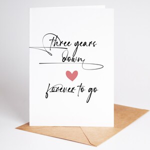 Kaart 3e verjaardag, kaart 3e verjaardag | Drie jaar later