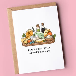 Tarjeta divertida para el Día de la Madre / Tarjeta cursi