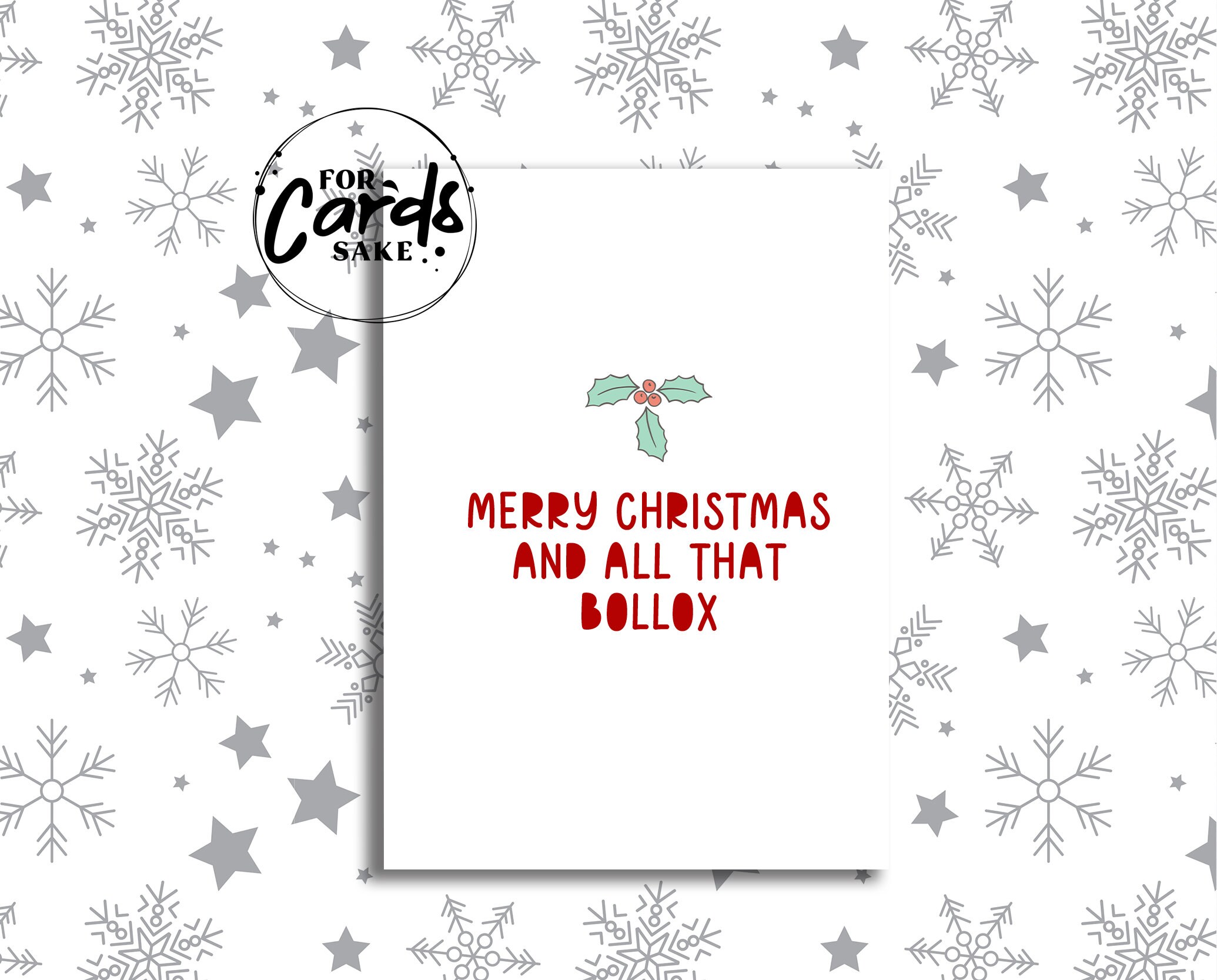 Funny Christmas Card Pack 5 X Funny Christmas Cards Etsy UK