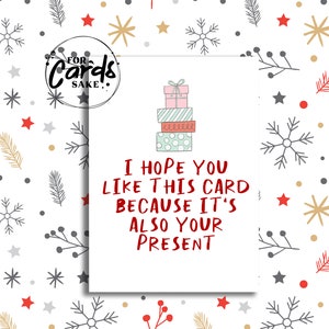 Funny Christmas Card | Christmas Card | I hope you like this card